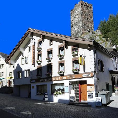 A Pousada Gasthaus Pension Zum Turm Hospental Exterior foto